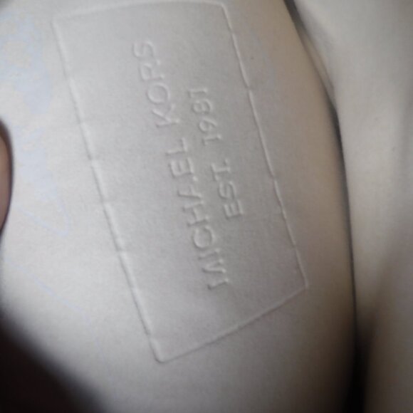 Michael Kors Mono Embossed Neoprene iPad Crossbody Purse Bag Black Soft Shell - Picture 6 of 8